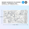 Mideer adhesive colouring scroll-the magic zoo - Image 2