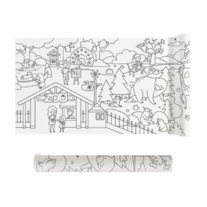 Mideer adhesive colouring scroll-the magic zoo