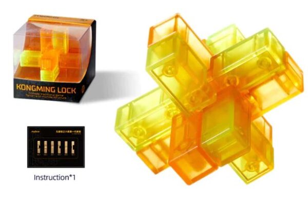 Mideer Neon Space Kongming Lock - Hexagonal Gem + Liu-Tong Lock - Image 4