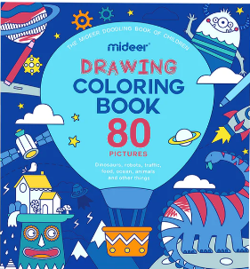 Drawing Coloring Book Blue